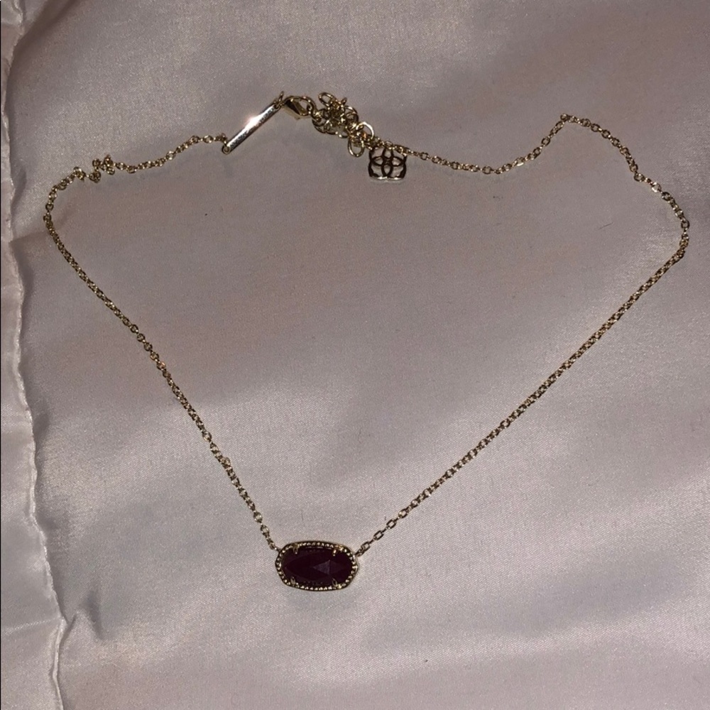 Maroon and Gold Kendra Scott Necklace
